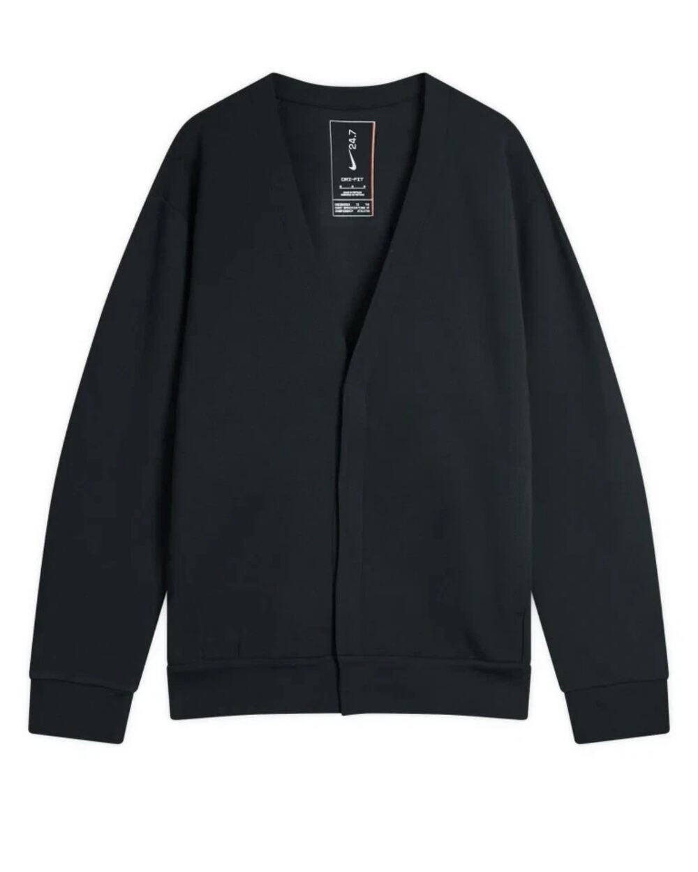 Nike Men's 24.7 ImpossiblySoft Dri-FIT Cardigan Size Small Black